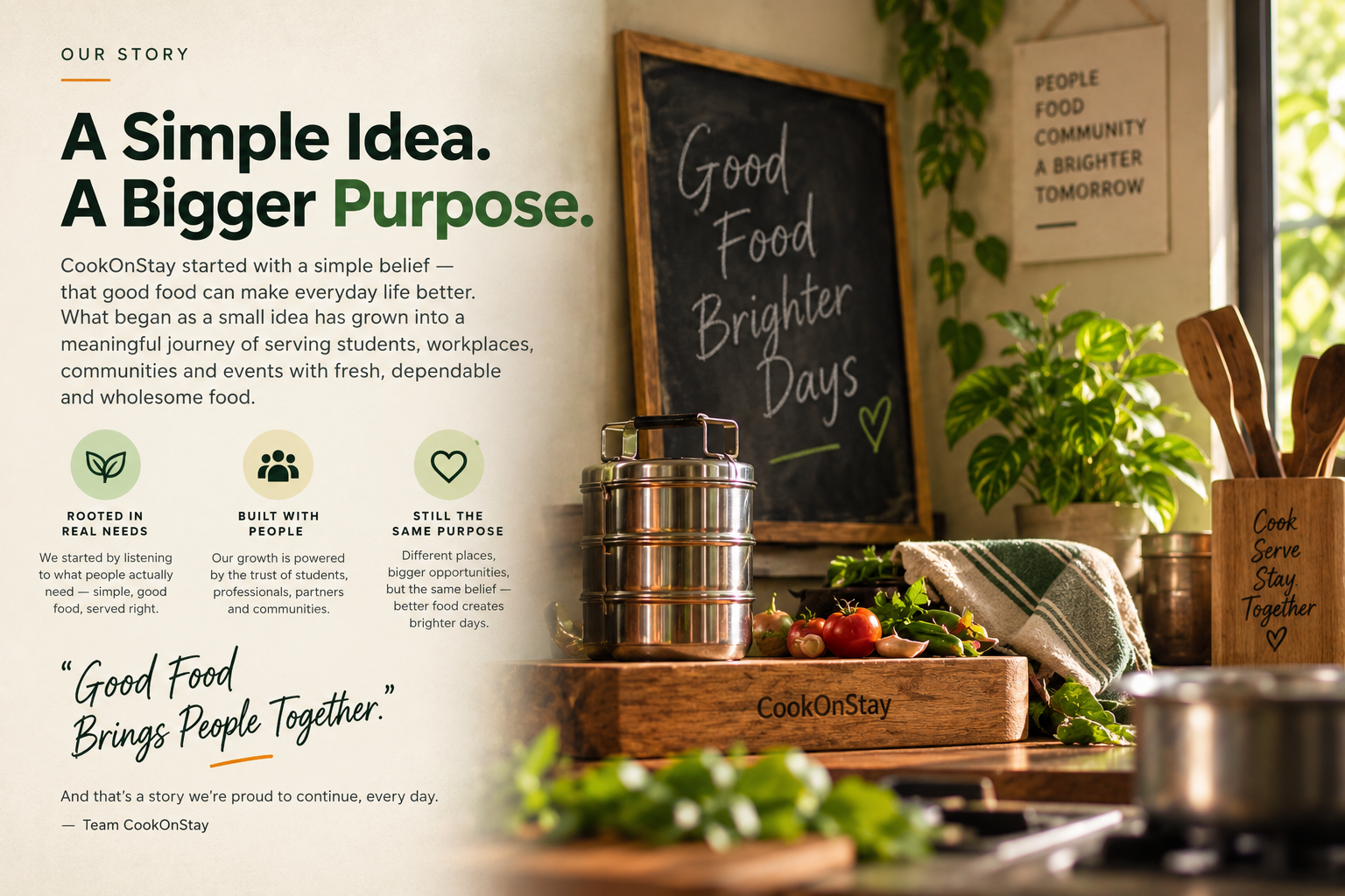 CookOnStay food service